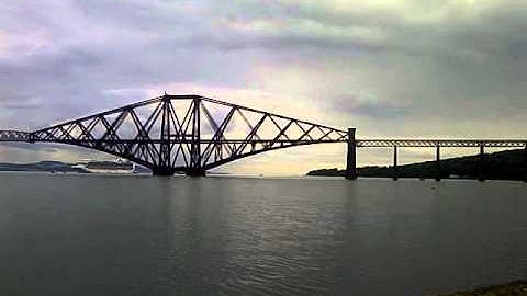 The Road and Rail Bridges across the Firth of Forth in Scotland