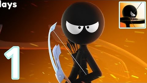 Stickman Archer - Gameplay Walkthrough Part 1 - Tutorial (iOS, Android)