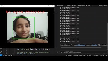Eye Blink Detection Using OpenCV