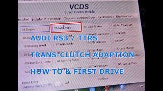 VCDS 'VAGCOM' RS3/TTRS CLUTCH ADAPTION + FIRST DRIVE