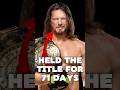 When AJ Styles held the Intercontinental Title for 71 days #wwe #wrestling #shorts