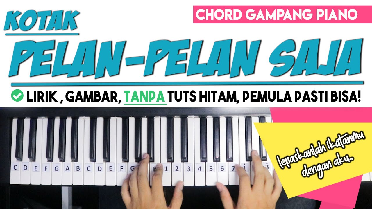 Tutorial Chord Piano | Kotak - PELAN PELAN SAJA | Mudah ...