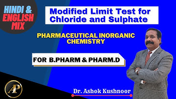 Modified limit test for Chloride and Sulphate
