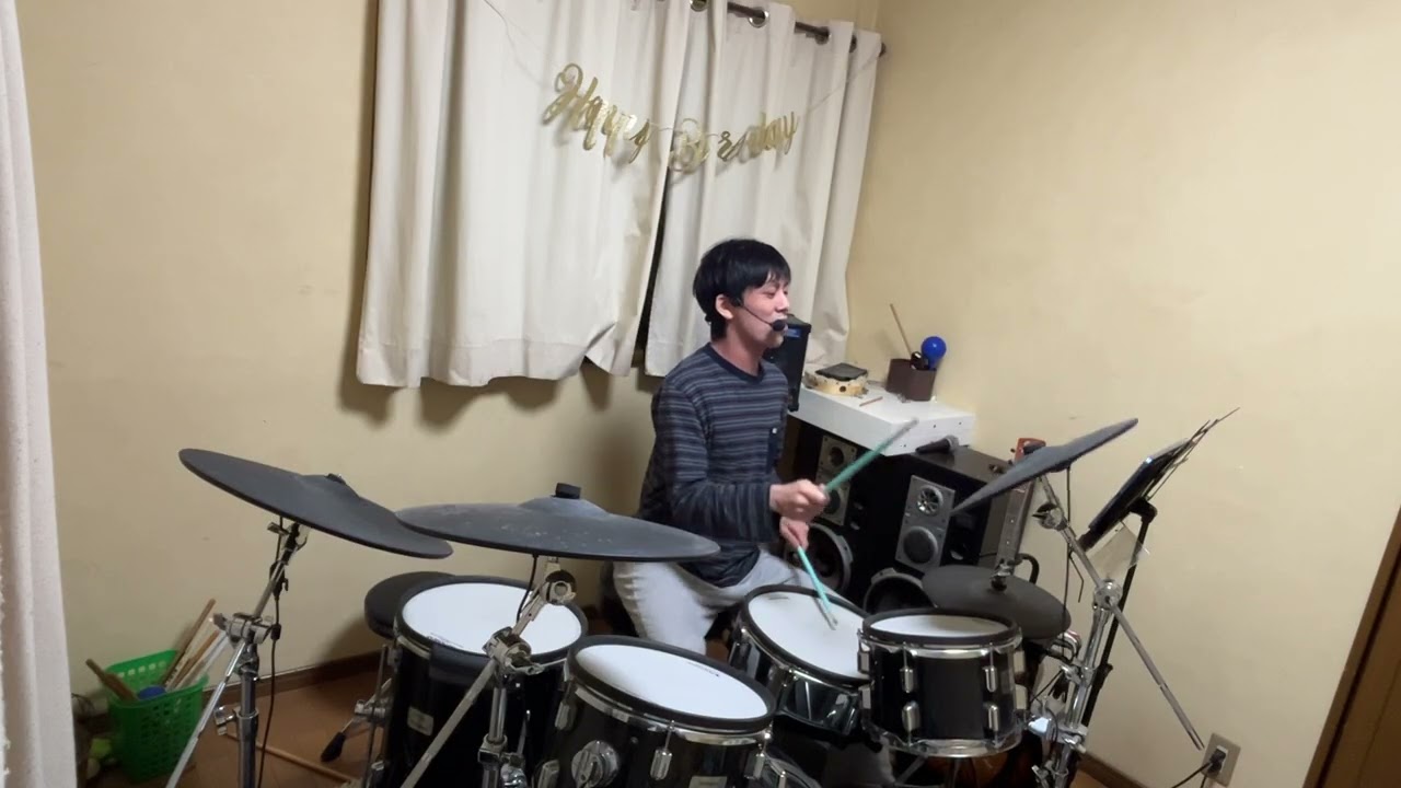 ドラムボーカルで世界の終わりのサザンカ叩いて歌ってみた