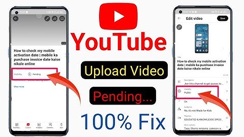 How to fix YouTube uploaded video pending problem | uploaded video not showing in youtube