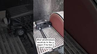 who thinks @Whistlindiesel needs a giant sander? #mercedesbenz #benz #whistlindiesel #car #destroy