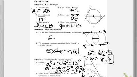 Geometry Lesson 10.1 Circles