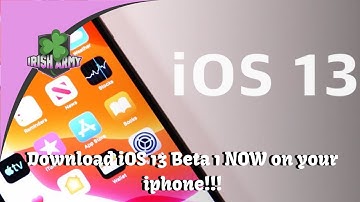 Download IOS 13 Beta 1 FOR FREE with 2 steps!! For most Apple iPhones