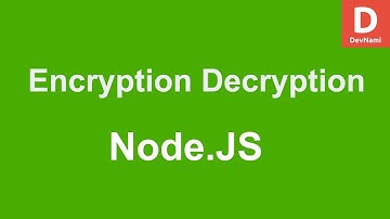 Encryption and Decryption in Node.js