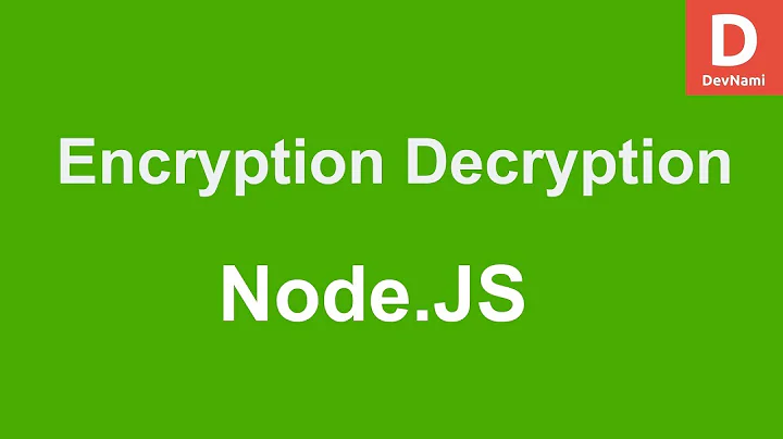 Encryption and Decryption in Node.js