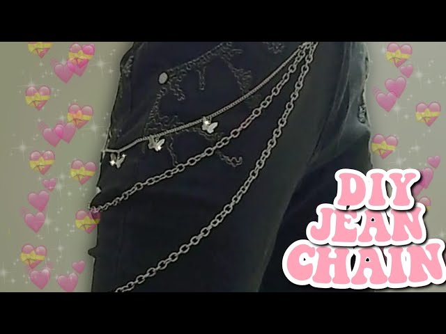 DIY JEAN CHAIN  ✨cute & trendy✨ 