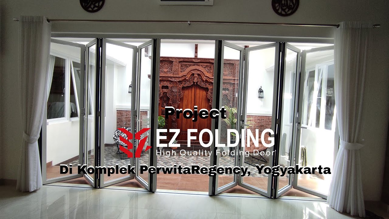  Pemasangan  EZFOLDING Pintu  Lipat  Aluminium  Project 