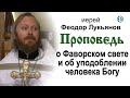 Проповедь о Фаворском свете и о уподоблении человека Богу (2020.08.19). Иерей Феодор Лукьянов