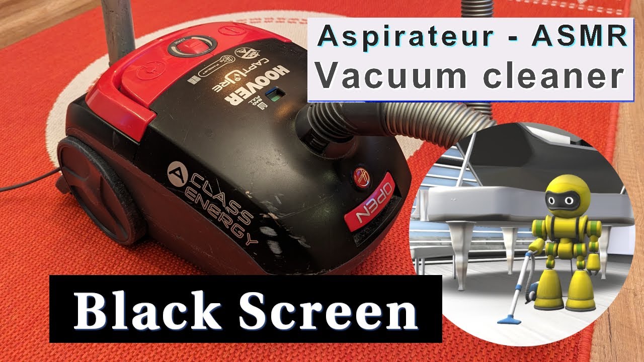 Aspirateur, vacuum cleaner - Virtual robot cleaning with real sound  to fall asleep 😴 & feel quiet