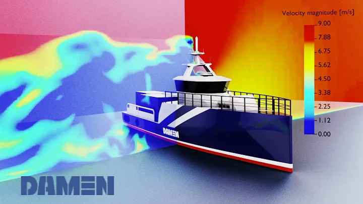 Wind study on a slender boat using Cadence Computational Fluid Dynamics