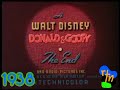 Donald Goofy Closings 1938 1940