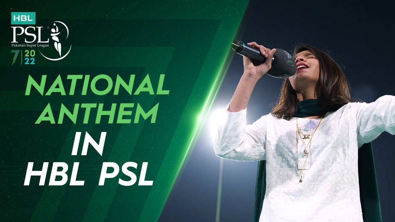 National Anthem by Hadia Hashmi #HBLPSL7 l #LevelHai l #MSvLQ I # ...