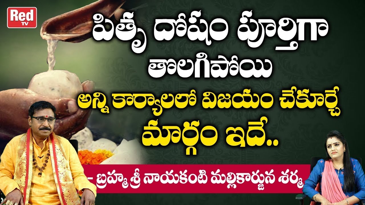 పితృ దోషం పూర్తిగా తొలగిపోయే మార్గం .. | Brahma Sri Dr. Nayakanti Mallikarjuna Sharma | REDTVBhakthi