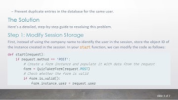 How to Ensure Multiple Forms Save as the Same User in Django