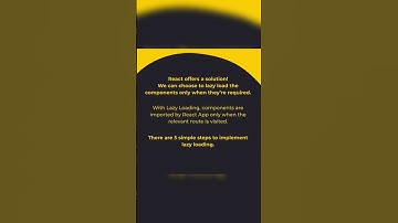 how to implement lazy loading in React