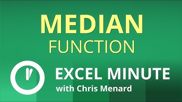 Excel MEDIAN Function | Excel One Minute Quick Reference