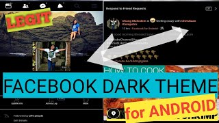 FACEBOOK dark mode/black theme in android screenshot 5