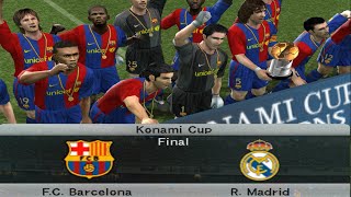 Final Piala Konami Cup Barcalona vs Real madrid Winning Eleven Pro Evolution Soccer 2007 full HD