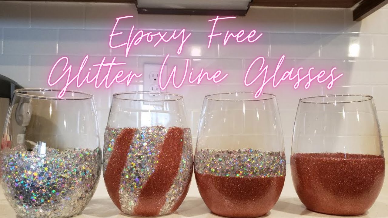 Glitter Wine Glass - Lets Get Lit