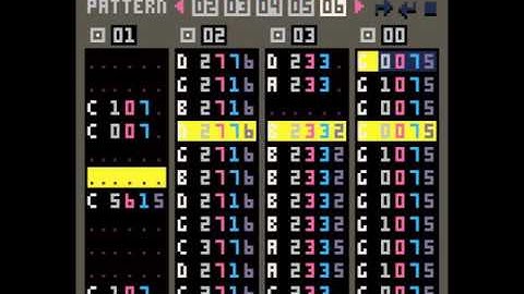 pico 8 music tracker