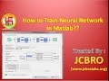 How to train neural Network in Matlab ??