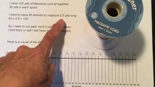 Macrame techniques - How to figure out your cord lengths