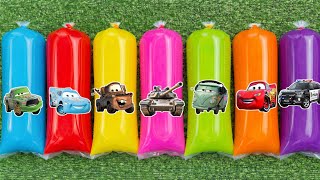 Unboxing Disney Pixar Cars: Lightning McQueen, Mater, Fillmore, Doc Hudson, Cruz Ramirez.