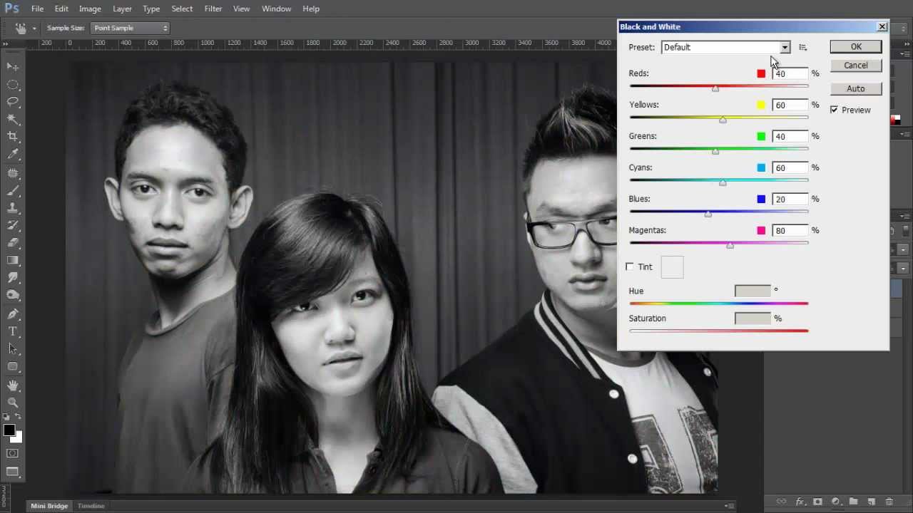 Merubah Foto Berwarna Menjadi Hitam Putih Dengan Adobe Photoshop