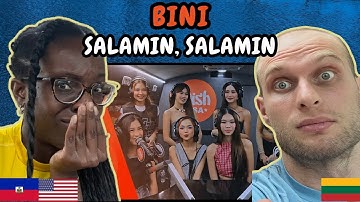 REACTION TO BINI - Salamin, Salamin (LIVE on the Wish USA Bus) | FIRST TIME WATCHING