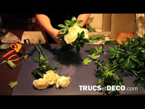 Vidéo: Comment Faire Un Bouquet De Roses Blanches