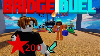 Roblox Bridge Duel, But I PRETENDED to be a NOOB..