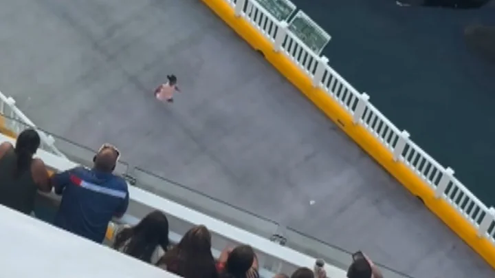 Mom and Toddler Make Mad Dash to Board Cruise Ship