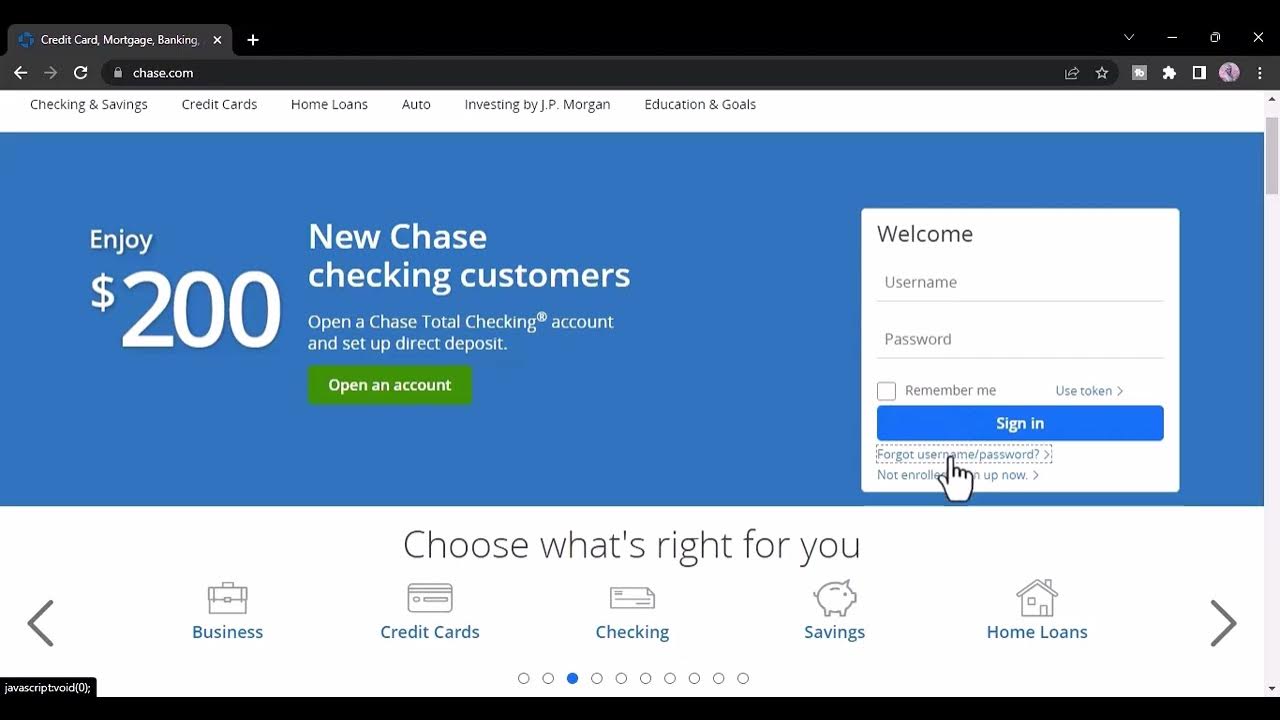 Www chase login to chase bank online banking account youtube