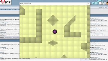 PlayBASIC Code Snippet  - Simple Platformer With Slopes by Programath (2021-01-24 )