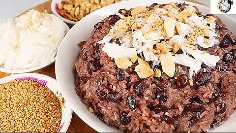 Cách Nấu Xôi Đậu Đen bằng Nồi Cơm Điện cực ngon dễ làm | Nếp Dẻo Mềm  | ABC Family France Vlog