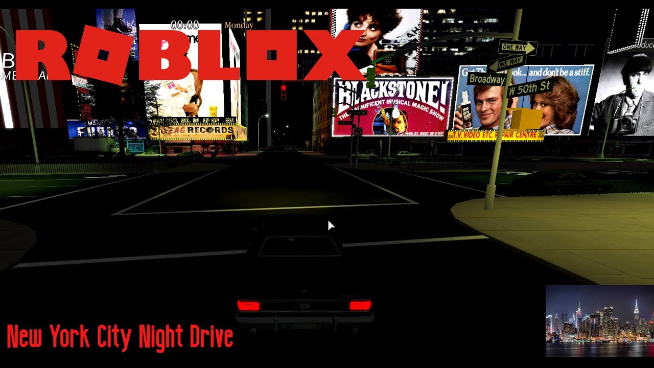 Roblox New York City Night Drive Youtube - city night roblox