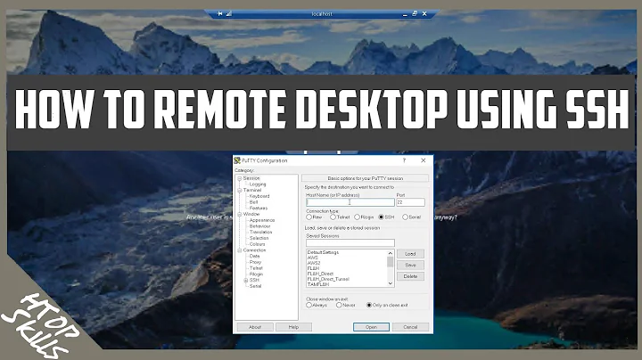 How to Remote Desktop Tunnelling through SSH / ssh remote desktop windows 10