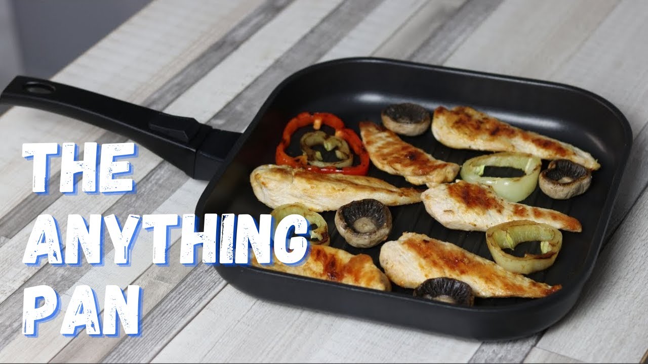 The Anything Pan - Non-Stick Griddle Pan with Detachable Handle - by Jean Patrique