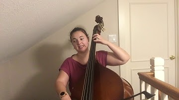 Bass Two octave a major scale and arpeggio tutorial