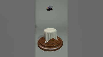 Steve vs Simulation: Cloth Simulation 16384 Faces #minecraft #minecraftsteve #clothsimulation #3d