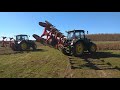 Вспашка поля под посадку картофеля тракторами john deere 6135b