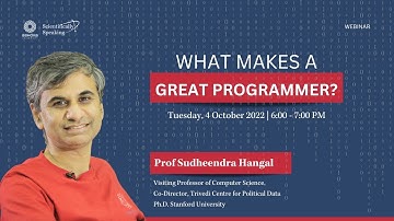 Scientifically Speaking Season 4, Session 5: What makes a great programmer?