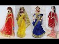4 Doll decoration ideas | Doll decoration with clothes | Doll crafts