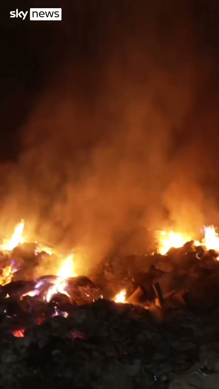 Inside a burned down LA home