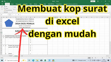 Cara membuat kop surat di excel dengan gampang #kopsurat #caramembuatkopsuratdiexcel